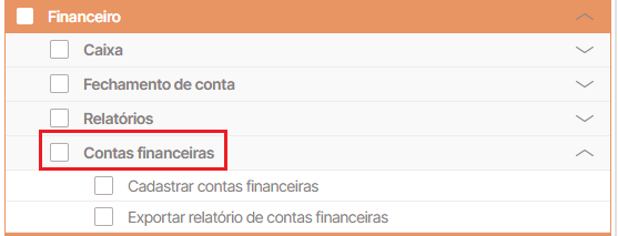 contas finan menu